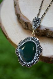 STONEAGE Özel Tasarım Pırlanta Görünümlü Bayan Kolye thumbnail 1