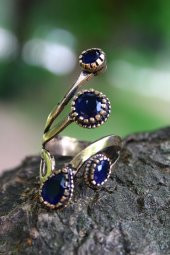 STONEAGE Safir Ayarlanabilir Kadın Yüzük thumbnail 1