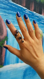 STONEAGE Safir Ayarlanabilir Kadın Yüzük thumbnail 3