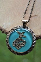 STONEAGE Turkuaz Semazen Bayan Kolye - 1