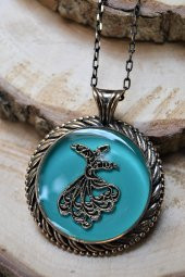 STONEAGE Turkuaz Semazen Bayan Kolye - 2