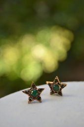 STONEAGE Türk Yıldız Çivili Küpe thumbnail 1