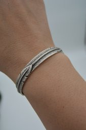 STONEAGE Unisex Tüy Yaprak Figürlü Bohem Ayarlanabilir Spor Bilek thumbnail 2