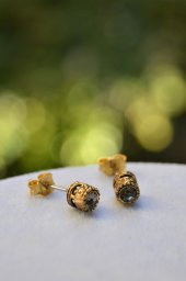 STONEAGE Zarif Tek Taş Bayan Küpe Zirkon Taşlı thumbnail 2