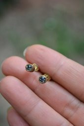 STONEAGE Zarif Tek Taş Bayan Küpe Zirkon Taşlı thumbnail 3