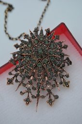 STONEAGE Zirkon Taşlı Broş Hem Broş Hem Kolye Olarak Kullanılır - 2