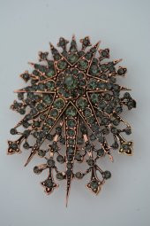 STONEAGE Zirkon Taşlı Broş Hem Broş Hem Kolye Olarak Kullanılır - 6