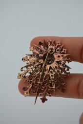 STONEAGE Zirkon Taşlı Broş Hem Broş Hem Kolye Olarak Kullanılır - 8