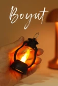 Led Mum Mini Kamp Tipi 1 Adet Pil Dahil Dumansız Alev Ledli  Dekor Işığı SİYAH PT430 - 7
