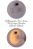 Led Mum Mini Kamp Tipi 1 Adet Pil Dahil Dumansız Alev Ledli  Dekor Işığı SİYAH PT430 - 6