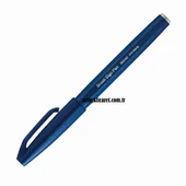 Pentel Brush Sign Pen Touch Blue Black - 1