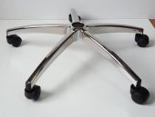 Oyuncu Koltuğu Krom Yıldız Ayak Tekerlekli Çap 64 cm 150 kg - 1
