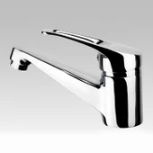 Vista Mix Batarya Krom Lavabo Banyo Mutfak Musluğu Musluk Mermer Tezgah Üstü Çift Su Giriş Evye - 5