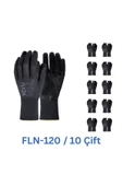 FLN-120 1/2 Nitril Hassas Eldiven Siyah - 10 Çift thumbnail 1