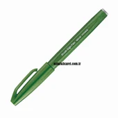 Pentel Brush Sign Pen Touch Olive Green thumbnail 1
