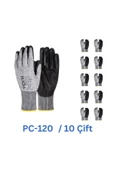PC-120 Pu C Kesilmez Eldiven Gri - 10 Çift thumbnail 1