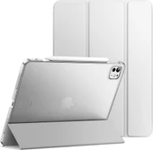 Apple iPad Pro 13inç M4 2024 Kılıf PU Deri Smart Standlı Case A2925 A2926 A3007 - 1