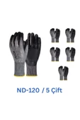ND-120 Nitril D Kesilmez Eldiven Gri - 5 Çift - 1