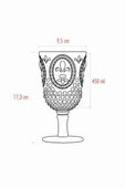 Akrilik Bal 6lı Kadeh & Su Meşrubat Kahve Yanı Bardağı 450 ml ( Cam Değildir ) - 5