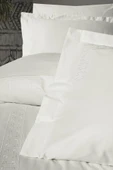 Cotton Box Brode Nakışlı Çift Kişilik Saten Nevresim Takımı Luxe Ekru - 2