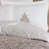 Hobby Çift Kişilik Saten Nevresim Mirabel Kahve - 2