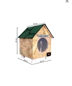 Kedi evi kedi yuvası kedi Barınağı su ve ısı yalıtımı iç ve dış mekan için 33x38x40 - 1