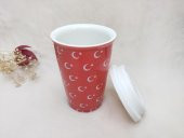 Seramik Kupa Türk Bayrak Temalı Silikon Kapaklı  Kupa - 4