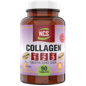 Ncs Hidrolize Collagen (kolajen) Type (tip) 1-2-3 Hyaluronic Acid Vitamin C Glutatyon 90 Tablet - 1