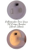 Led Mum Mini Kamp Tipi 1 Adet Pil Dahil Dumansız Alev Ledli  Dekor Işığı Beyaz PT430 - 6