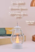 Led Mum Mini Kamp Tipi 1 Adet Pil Dahil Dumansız Alev Ledli  Dekor Işığı Beyaz PT430 - 3
