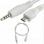 3.5mm Jack Stereo Micro Usb to Aux Çevirici Dönüştürücü Ara Kablo - 1