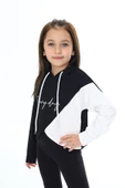 Kız Çocuk Crop Kapüşonlu Sweatshirt Px 9332.1 thumbnail 2
