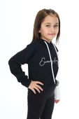 Kız Çocuk Crop Kapüşonlu Sweatshirt Px 9332.1 thumbnail 4