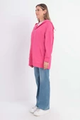 Fuşya-Fermuarlı Sweat Hırka thumbnail 3