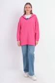Fuşya-Fermuarlı Sweat Hırka thumbnail 2