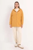 Hardal-Fermuarlı Sweat Hırka - 2