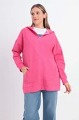 Fuşya-Fermuarlı Sweat Hırka thumbnail 1