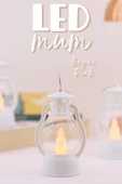 Led Mum Mini Kamp Tipi 3 Adet Pil Dahil Dumansız Alev Ledli  Dekor Işığı Beyaz PT430 - 2