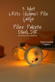 Led Mum Mini Kamp Tipi 3 Adet Pil Dahil Dumansız Alev Ledli  Dekor Işığı Beyaz PT430 - 4