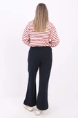 Lacivert-Paçası Yırtmaçlı Eşofman Altı - 4