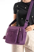 571 collections Çapraz Askılı Ultra Hafif Çok Cepli Bayan Omuz Çantası Mor (Model: 571-6M) thumbnail 1