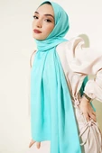 İllüzyon Desen Jakar Şal Turkuaz -118 thumbnail 1