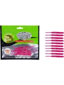 Captain Mutant 3513 Serpentine 4,5 cm Aromalı Lrf Silikon Suni Yem 10'lu Paket - Levrek Lrf Yemi C:310 - 1