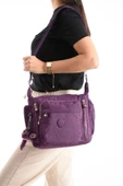 571 collections Çapraz Askılı Ultra Hafif Çok Cepli Bayan Omuz Çantası Mor (Model: 571-6M) thumbnail 2