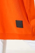 Polyelit Armalı Uzun Hırka Oranj - 4