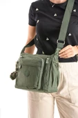 571 collections Çapraz Askılı Ultra Hafif Çok Cepli Bayan Omuz Çantası Yeşil (Model: 571-6M) thumbnail 1