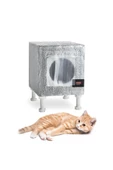 Kedi yuvası Kedi evi ISI VE SU yalıtımlı % 100 KORUNAKLI özel üretim 37X33X31 CM(AYAK HARİÇ ÖLCÜDÜR) - 1