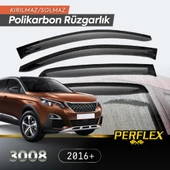 Peugeot 3008 2016+ Cam Rüzgarlığı V2 Düz - 1