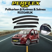 Perflex Polikarbon Kırılmaz Rüzgarlık V2 Mugen Fiat Fiorino 2007+ - 1