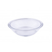 Şeffaf Yuvarlak PE Plastik Tabak - 1